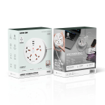 Orbit Power Strip 7-in-1 with Retractable 2.8m Power Cord 2500W - White - تصویر 4