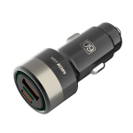 Zinc Alloy Dual Port Car Charger, 60W Total Output (30W PD USB-C + 30W QC USB-A) - Black - تصویر 5