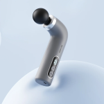 TRAINER T2 Handheld Massage Gun 30W 9 Speeds 6mm Amplitude 4 Heads USB-C - Grey - تصویر 5