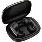 Gerona Clip-On Wireless Earbuds with Dual-Mic Clear Calls - Black - تصویر 5