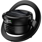 Solar Cooler Cap with Rechargeable Bladeless Fan, UV Protection, 5×Speed Levels, 5300 RPM - Black - تصویر 5