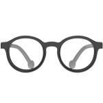 Anti-Blue Light Kids Glasses, Digital Eye Strain Relief, Lightweight Design, Perfect Kid-Fit - Black
