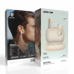 Gerona Clip-On Wireless Earbuds with Dual-Mic Clear Calls - Beige - تصویر 7