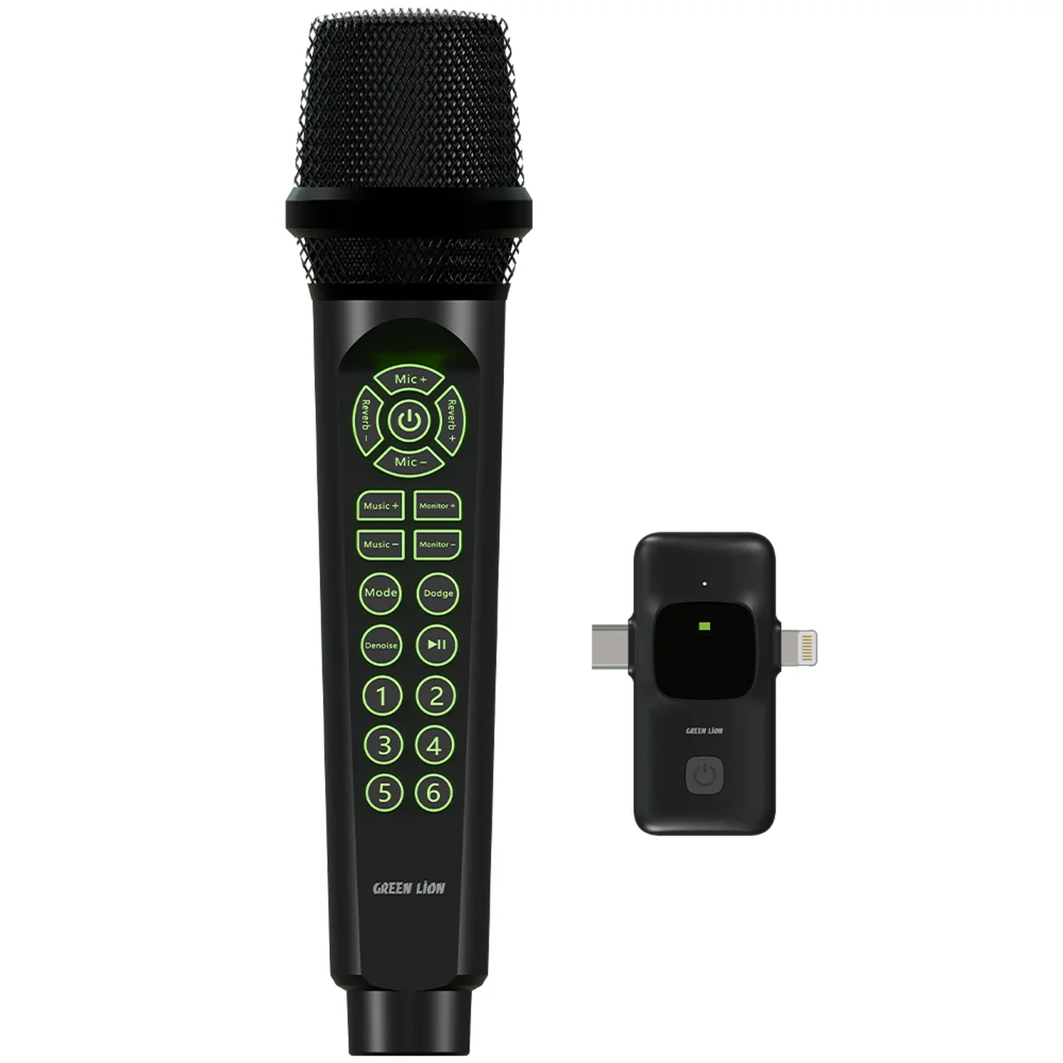 Wireless Microphone GM-96X with Remote - Black Wireless Microphone GM-96X with Remote - Black - تصویر 1