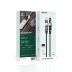 4-in-1 Silicone Cable - 1.2M, Digital Display, Black - تصویر 3