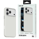 iPhone 18 Pro Max MagSafe Silicone Case, Scratch Resistant, Drop Tested - Silver - تصویر 8