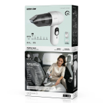 Porta Vac 5-in-1 Mini Vacuum 14000Pa Brushless Motor HEPA Filter USB-C LED Display - White - تصویر 9