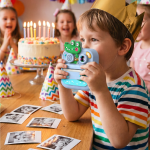Little Click 2.4" Dual Mode Instant Print Kids Camera, 1080P FHD, 48MP - Blue - تصویر 2