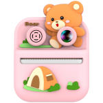 Little Click 2.4" Dual Mode Instant Print Kids Camera, 1080P FHD, 48MP - Pink - تصویر 5