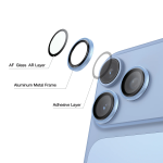 HD Plus Camera Lens Protector for iPhone 18 Pro/Pro Max - Anti Glare, Blue - تصویر 2