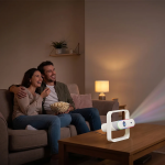 Smart Projector ASTRA GPJ4K10 - 300 ANSI Lumens, White - تصویر 4