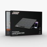 Gaming Laptop Cooling Pad PDXF5CPBK - 8 Fans, Phone Slot, Black - تصویر 4