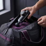 TRAINER T4 Handheld Massage Gun 80W 12 Speeds 8mm Amplitude 8 Heads USB-C - Black - تصویر 4