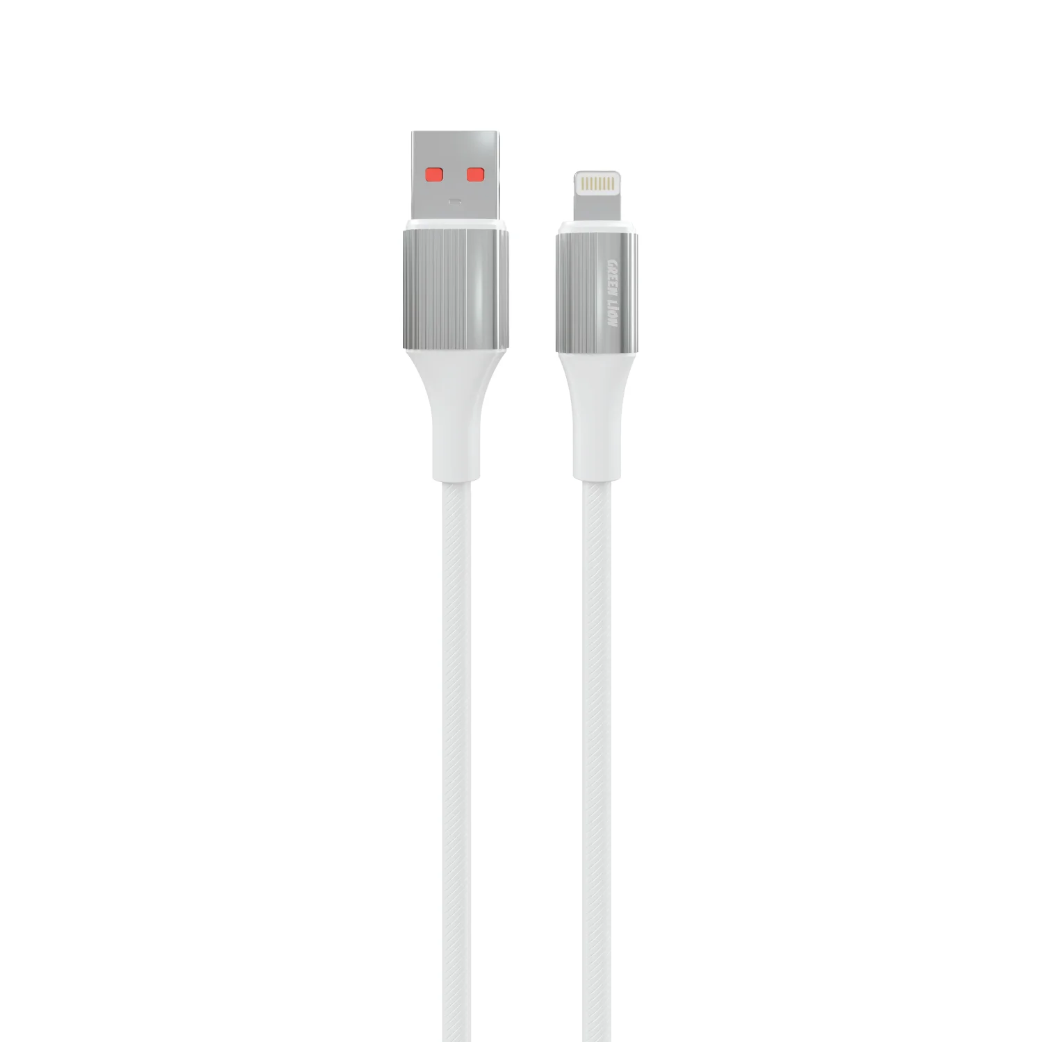 USB-A to Lightning Cable GNS1MCABA2LWH - 12W, White USB-A to Lightning Cable GNS1MCABA2LWH - 12W, White - تصویر 1