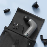 TRAINER T2 Handheld Massage Gun 30W 9 Speeds 6mm Amplitude 4 Heads USB-C - Grey - تصویر 4