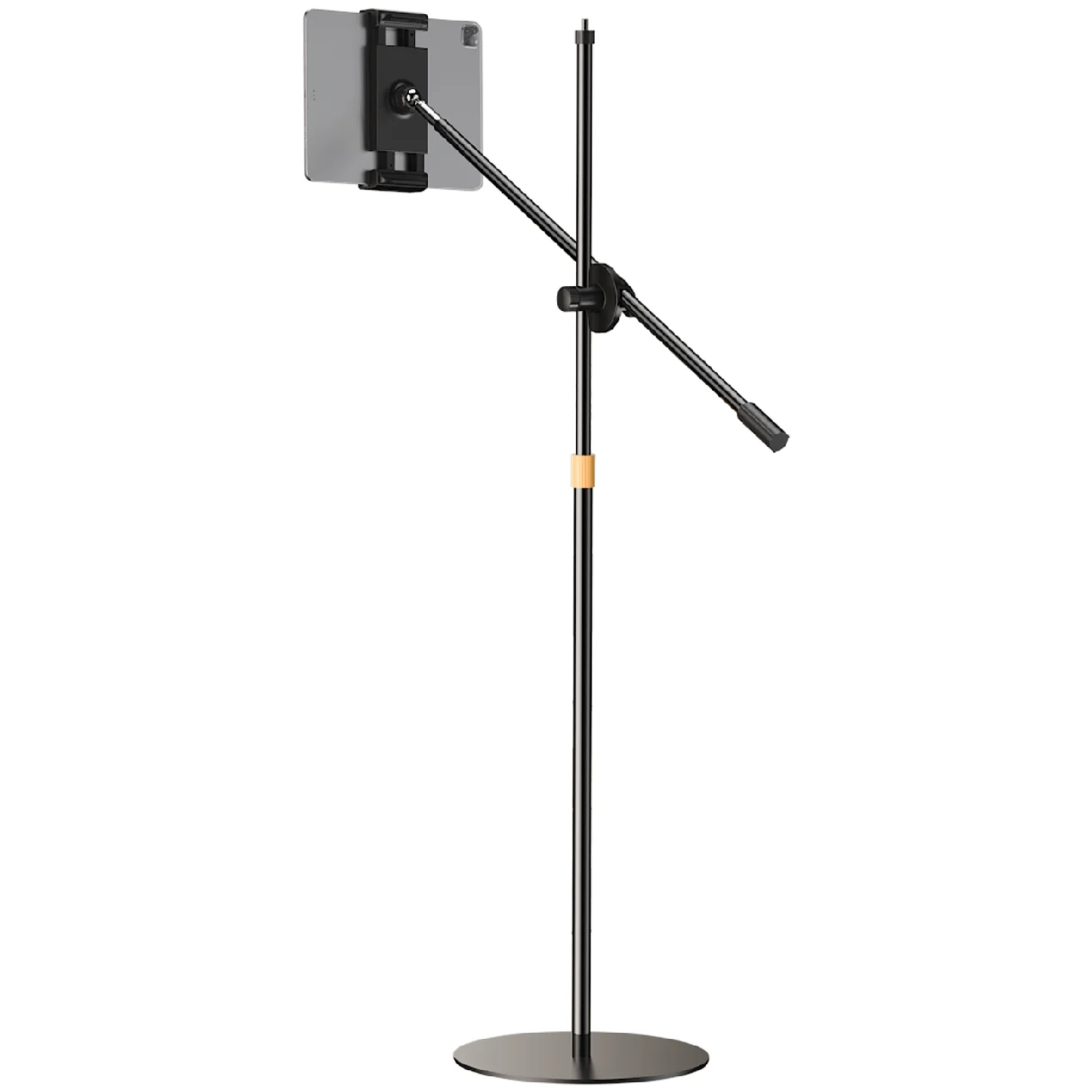 Floor Standing Phone & Tablet Holder GNGX79TBHLBK - 360° Rotation, Black Floor Standing Phone & Tablet Holder GNGX79TBHLBK - 360° Rotation, Black - تصویر 1