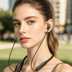 Wireless Neckband GL-NB15 - VIBE, Black - تصویر 2
