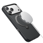 Kenton MagSafe Leather Case with Ring Kickstand for iPhone 18 Pro Max/17 Pro Max - Black - تصویر 5