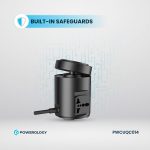 Powerology Magsafe Power Hub PWCUQC014 - 65W PD, 15W Wireless, UK Plug, Black - تصویر 7
