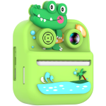 Little Click 2.4" Dual Mode Instant Print Kids Camera, 1080P FHD, 48MP - Green - تصویر 4