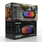 Wireless Speaker Monica - With Mic, Black - تصویر 4