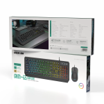GKM-65 Gaming Mouse & Keyboard Combo - Wired, Black - تصویر 7