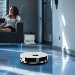 Robot Vacuum Cleaner GRE-9904907WHI - Auto Empty & Refill, White - تصویر 7
