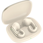 Gerona Clip-On Wireless Earbuds with Dual-Mic Clear Calls - Beige - تصویر 5