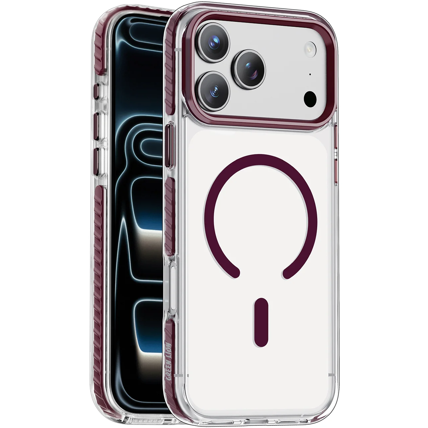 Prestige MagSafe iPhone 18/17 Pro Case - Burgundy Prestige MagSafe iPhone 18/17 Pro Case - Burgundy - تصویر 1
