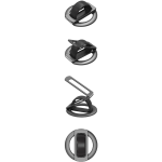 Mag Ring Stand 2-in-1 Phone Holder, N52 Strong Magnets, 180° Double Fold Kickstand, Zinc Alloy - Black - تصویر 3