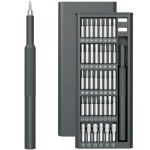 GMS-80 80-in-1 Precision Screwdriver Set Aluminum Alloy Handle Compact Design - Grey