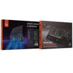 Laptop Cooling Pad PDX121BK - Dual Fans, RGB, Black - تصویر 8