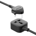 Power Guard Universal Extension Socket, 3-Pin Plug, 3250W Power Output, 5M Cord - Black - تصویر 8