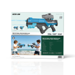 GN100-Dual Head Water Gun with 2× Spray Heads, 800mL Water Tank, 10m Shooting Range, LED Firing Effects - Blue - تصویر 6