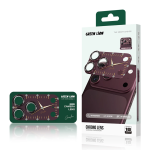Chrono iPhone 18 Pro Max Camera Lens Protector, 9H Tempered Glass - Burgundy - تصویر 3