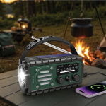 Power Bank G-RADIO21GN - 20000mAh Solar, Green - تصویر 2