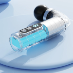 TRAINER T2 Handheld Massage Gun 30W 9 Speeds 6mm Amplitude 4 Heads USB-C - Grey - تصویر 7