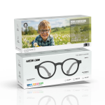 Anti-Blue Light Kids Glasses, Digital Eye Strain Relief, Lightweight Design, Perfect Kid-Fit - Black - تصویر 4