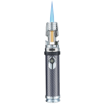 Navigator 3-in-1 Gas Torch Lighter Windproof Jet Flame Refillable Butane with Compass & Bottle Opener - Silver