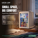 GMF-55 Mini Fridge, 55L Capacity, Transparent Door & Interior Lights - White - تصویر 5