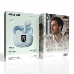 Lancaster Wireless Earbuds, Bluetooth 6.0, 13H Playtime, Touch Control, Dual-Mic Clear Calls, LED Display - Blue - تصویر 4