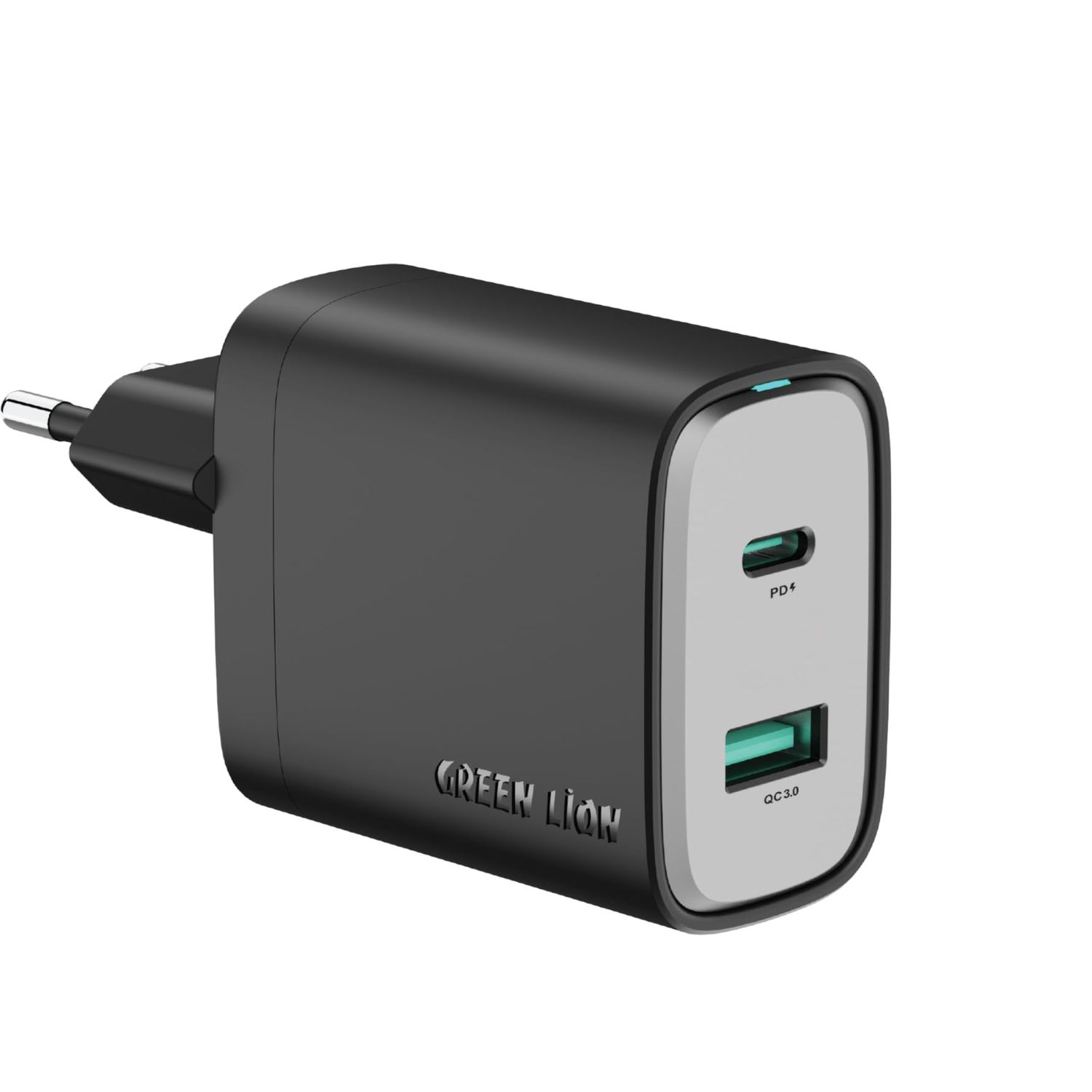 Wall Charger Supra GNS451C1AEUBK - 45W GaN Dual Port, Black Wall Charger Supra GNS451C1AEUBK - 45W GaN Dual Port, Black - تصویر 1