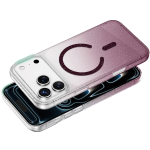 iPhone 18 Pro Max Glitter MagSafe Case - Burgundy - تصویر 4