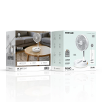 Folding Fan ROVIO 8" - 4-Speed, White - تصویر 5