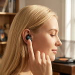 BILBAO Wireless Earbuds, Bluetooth V6.0, Dual-Mic Clear Calls - Black - تصویر 3