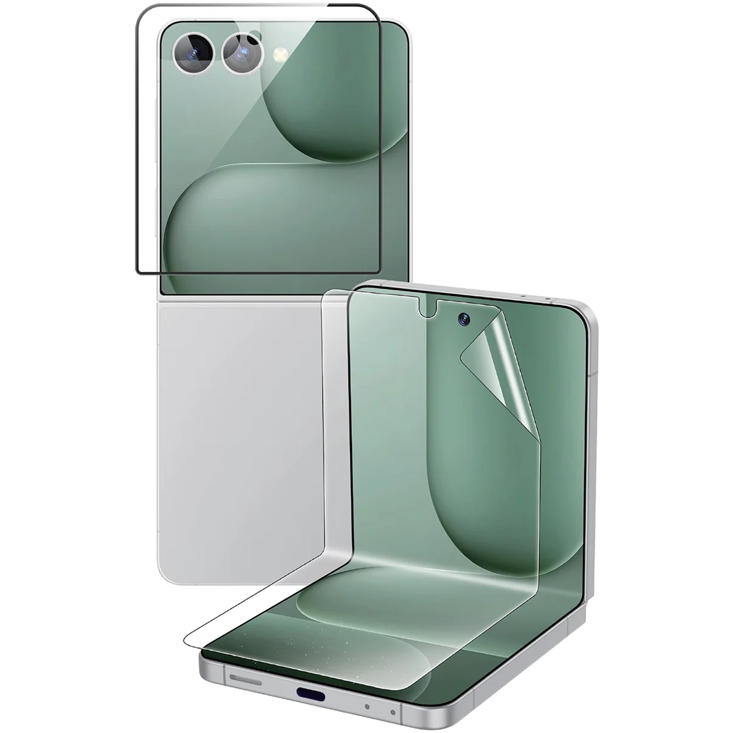 Z Flip 8 / Z Flip 7 Protection Pack - Clear Z Flip 8 / Z Flip 7 Protection Pack - Clear - تصویر 1