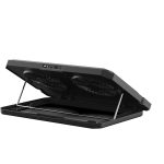 Laptop Cooling Pad PDX121BK - Dual Fans, RGB, Black - تصویر 7