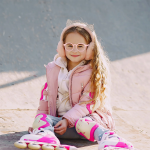 Anti-Blue Light Kids Glasses, Digital Eye Strain Relief, Lightweight Design, Perfect Kid-Fit - Pink - تصویر 3