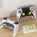 PS5 Edge Controller Combo PDX614-YL - 8-in-1 Thumb Stick Caps & Back Buttons, Yellow - تصویر 2