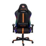 Gaming Chair PDXLK2513BKOG - Ergonomic RGB, Built-In Speakers, Black - تصویر 4